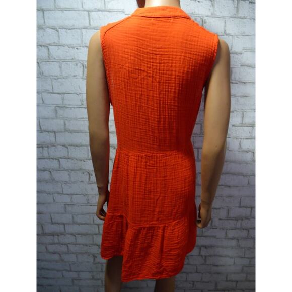 Michael Stars Tamale Red Waffled Cotton Gauze Daisy Dress Small NEW - Picture 9 of 12